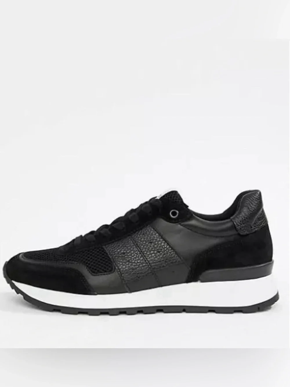 Selected Homme Running Sneakers Shoes Frank Mix Runner Size 7.0 Black